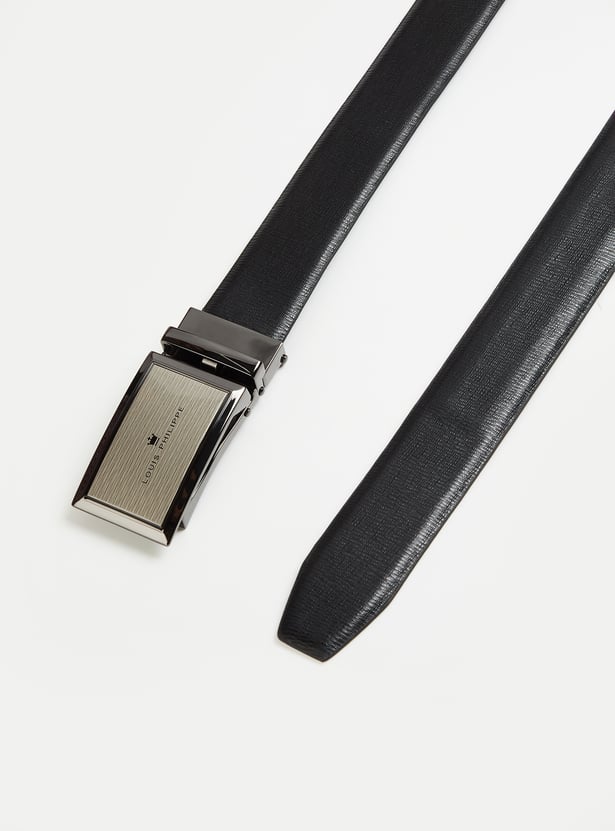 LOUIS PHILIPPE Textured Leather Belt