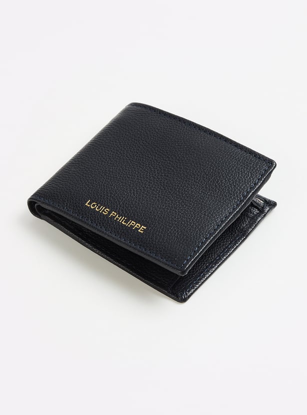 LOUIS PHILIPPE Textured Leather Bi-Fold Wallet