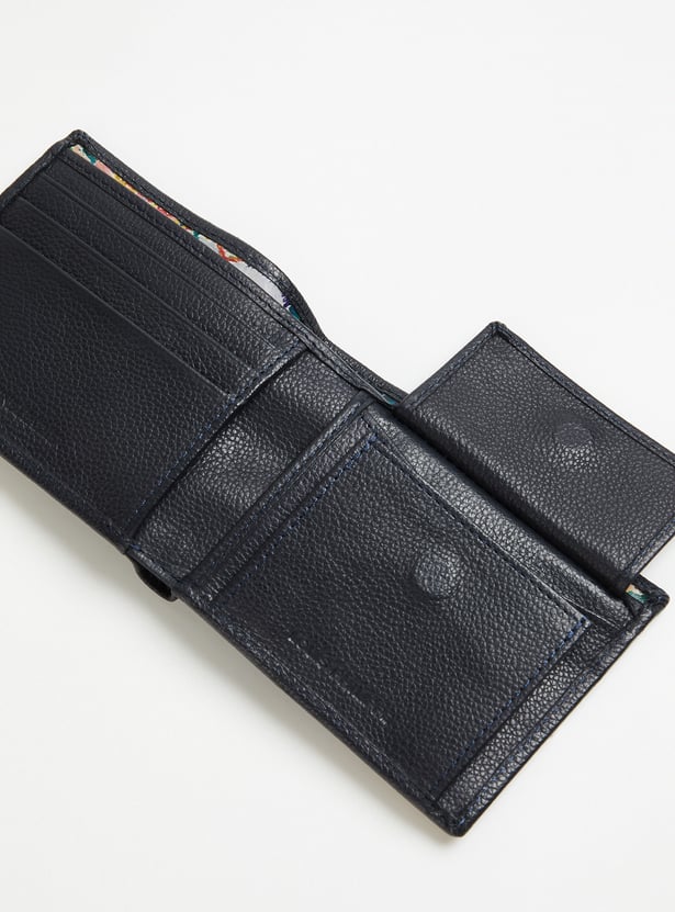 LOUIS PHILIPPE Textured Leather Bi-Fold Wallet