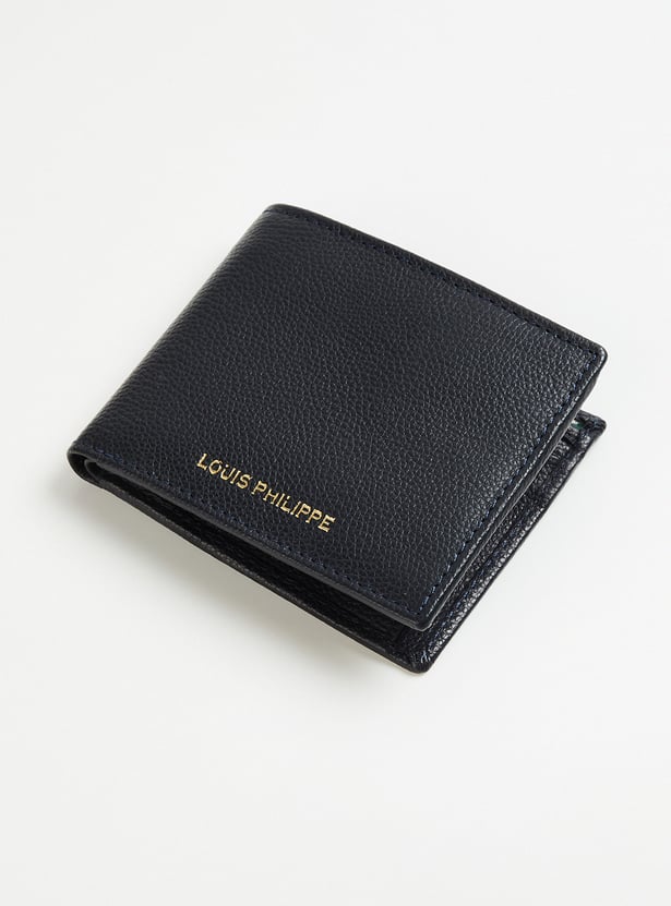 LOUIS PHILIPPE Textured Leather Bi-Fold Wallet