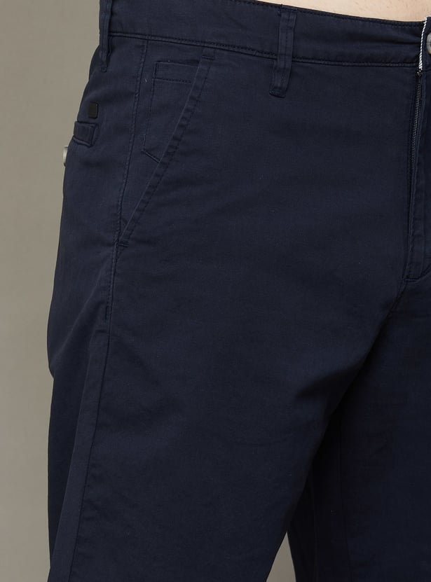 T-BASE Solid Regular Fit Shorts