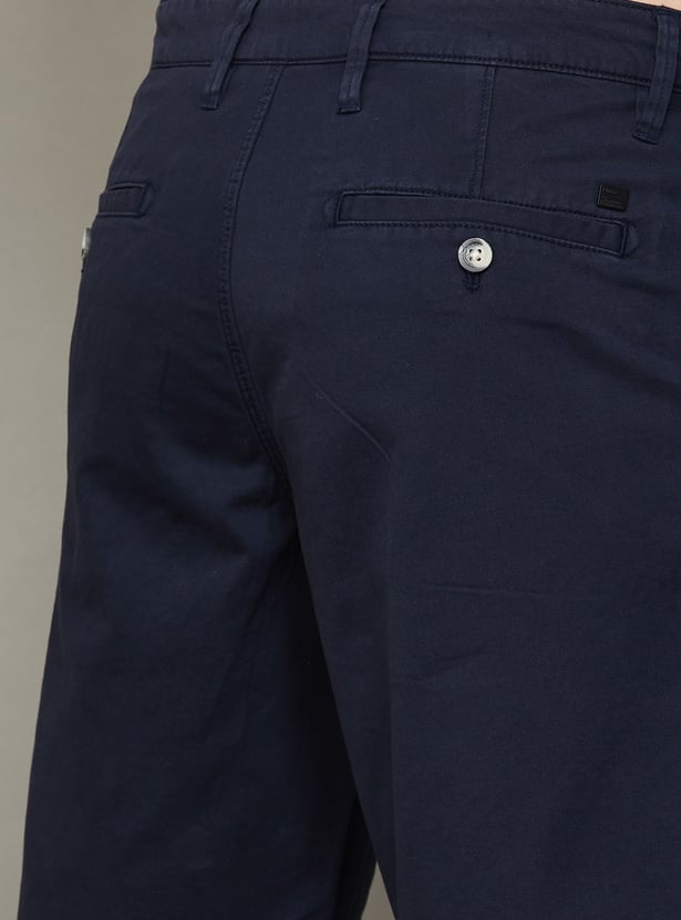 T-BASE Solid Regular Fit Shorts