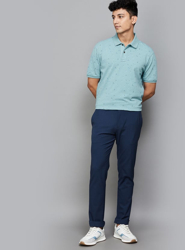 FAHRENHEIT Printed Polo T-shirt
