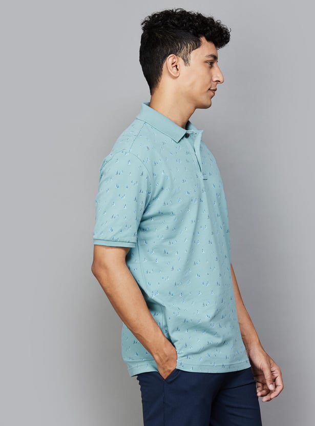 FAHRENHEIT Printed Polo T-shirt