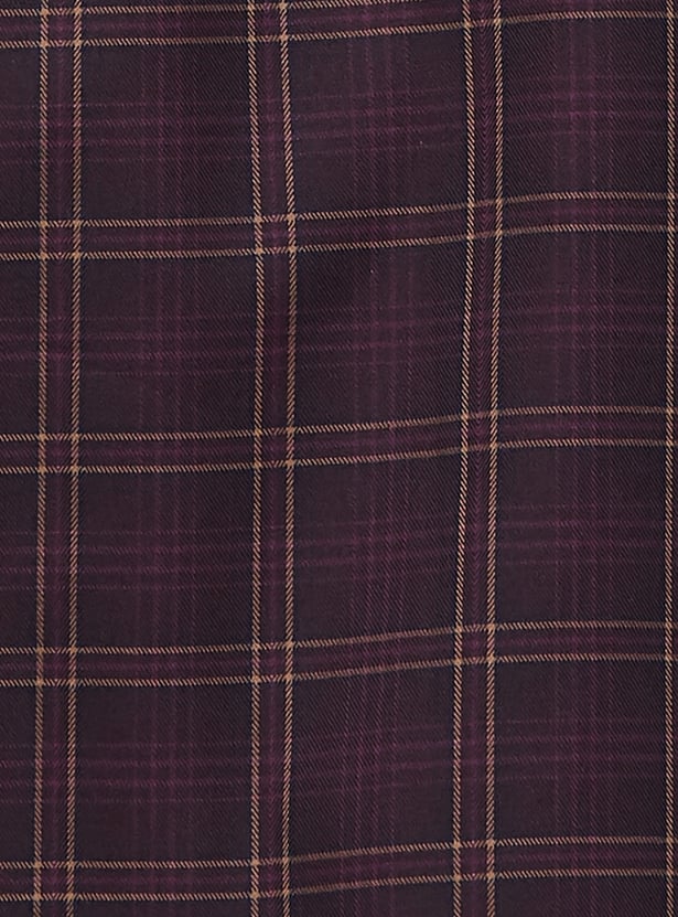 ALLEN SOLLY Checked Sport Fit Shirt