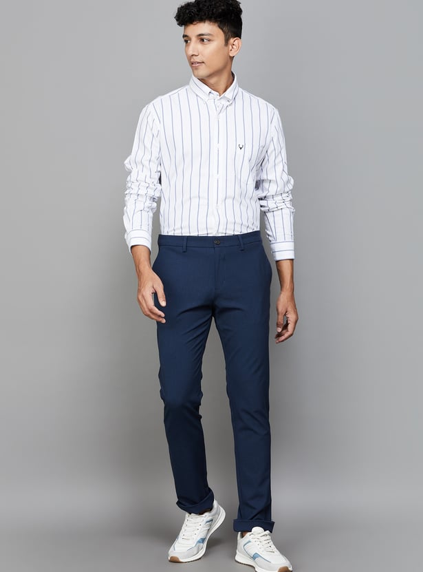 ALLEN SOLLY Striped Sport Fit Shirt