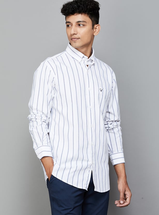 ALLEN SOLLY Striped Sport Fit Shirt