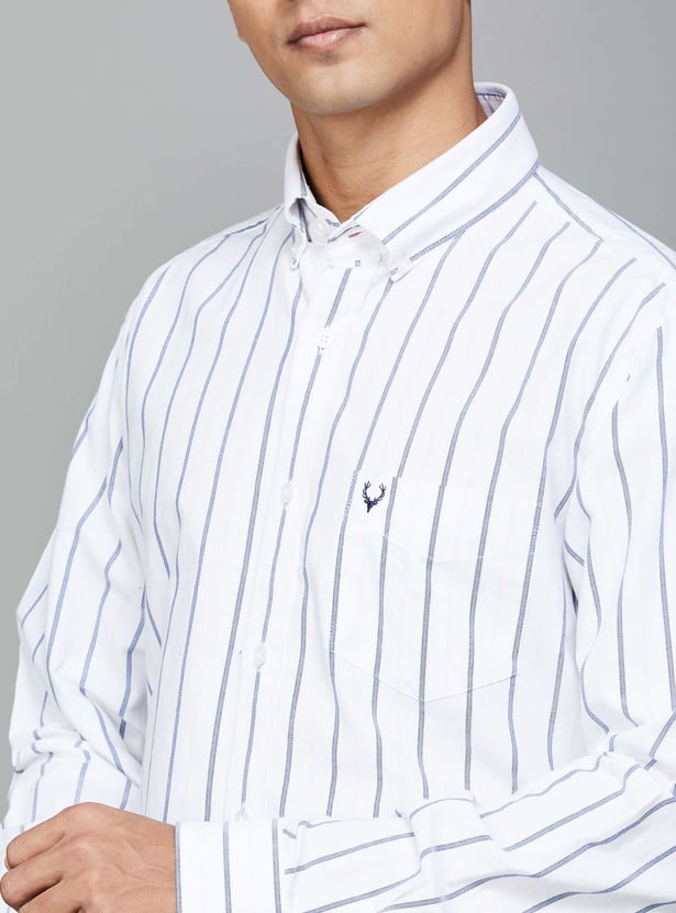 ALLEN SOLLY Striped Sport Fit Shirt