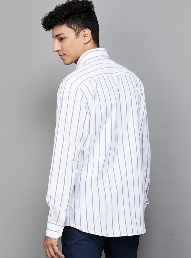 ALLEN SOLLY Striped Sport Fit Shirt