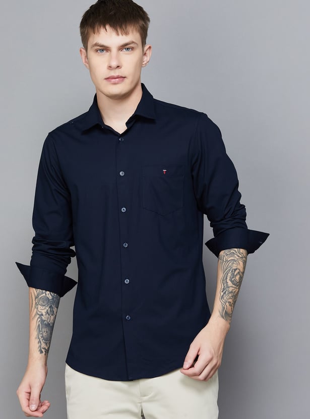 LP SPORT Solid Slim Fit Shirt