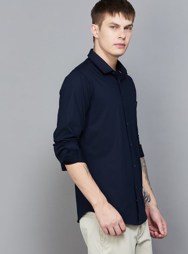 LP SPORT Solid Slim Fit Shirt