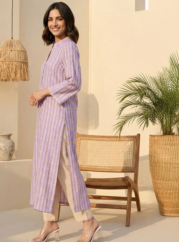 W Printed Straight Kurta