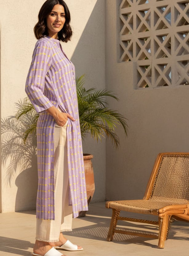 W Printed Straight Kurta