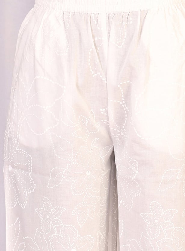 W Printed Straight Kurta Set