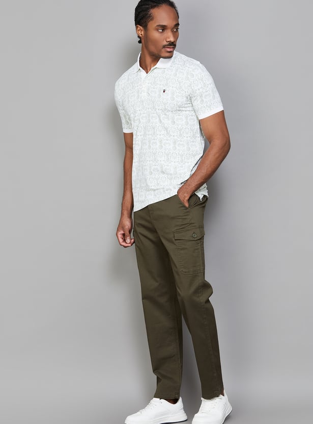 VH SPORTS Solid Slim Tapered Cargos