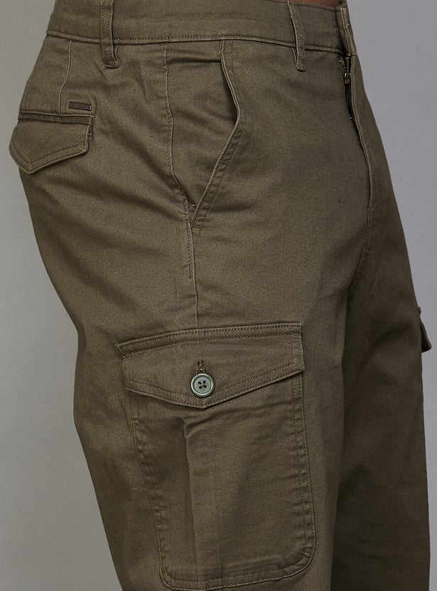 VH SPORTS Solid Slim Tapered Cargos