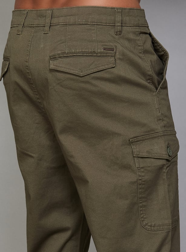 VH SPORTS Solid Slim Tapered Cargos