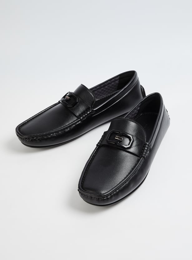 BATA Solid Slip-On Shoes