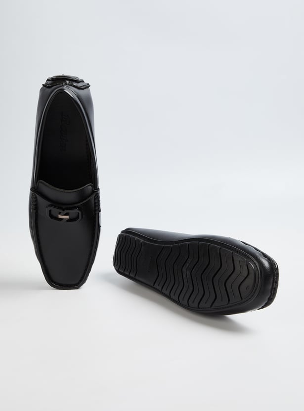 BATA Solid Slip-On Shoes