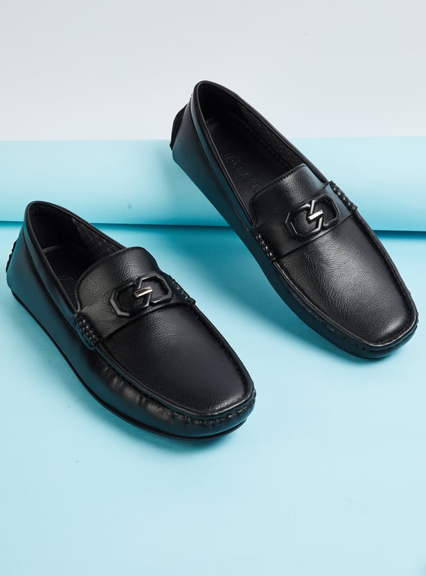 BATA Solid Slip-On Shoes