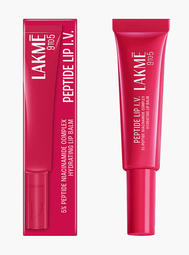 LAKME 9To5 Peptide Lip IV Hydrating Lip Balm - Peptalk Pink - 10g
