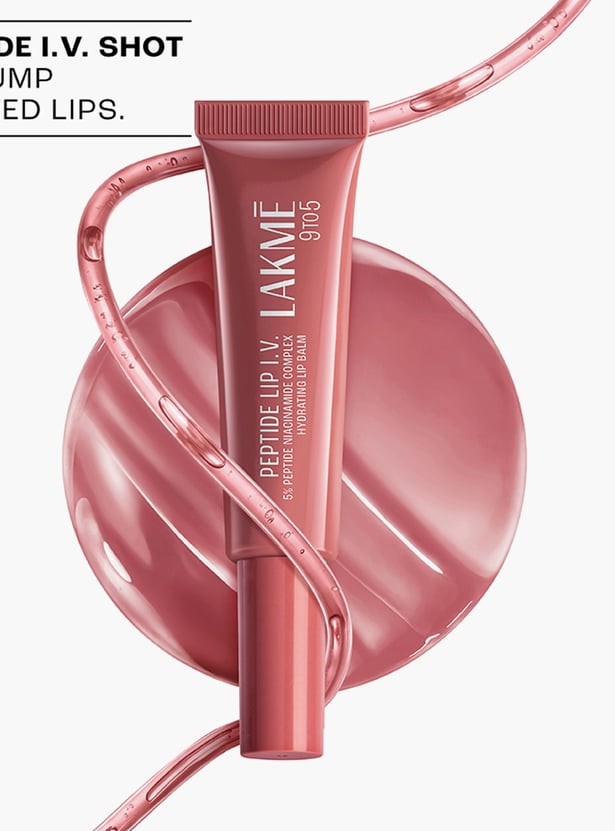LAKME 9To5 Peptide Lip IV Hydrating Lip Balm - Bare Minimum Hydration - 10g