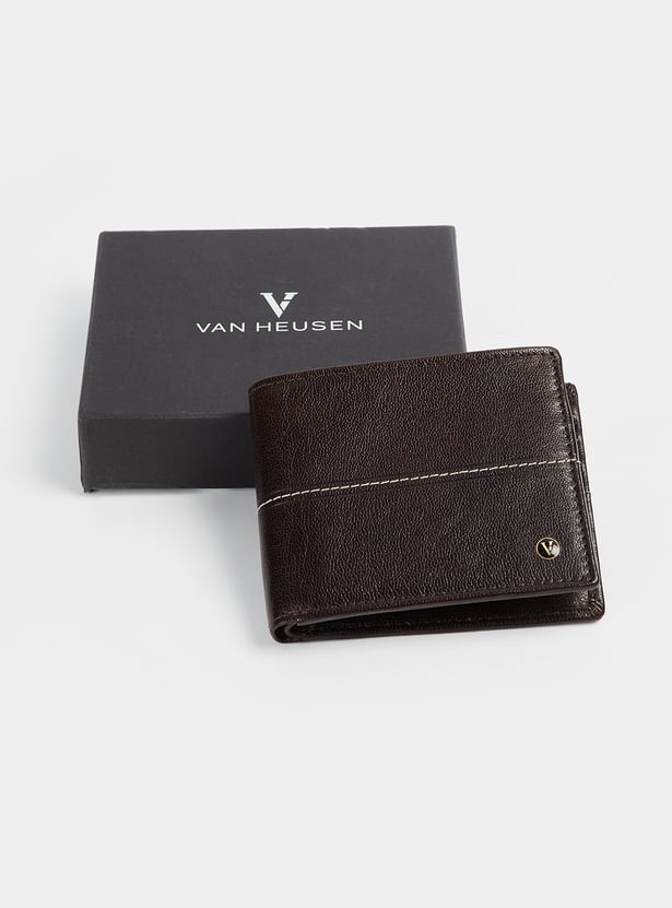 VAN HEUSEN Textured Leather Bi-Fold Wallet
