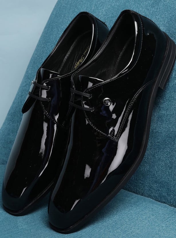 LOUIS PHILIPPE Solid Lace-Up Shoes