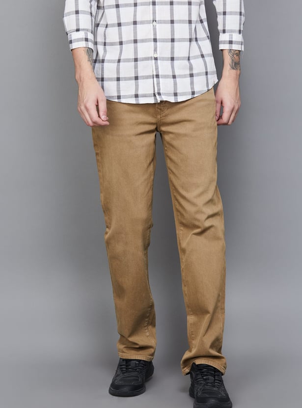 AMERICAN EAGLE Solid Regular Fit Jeans