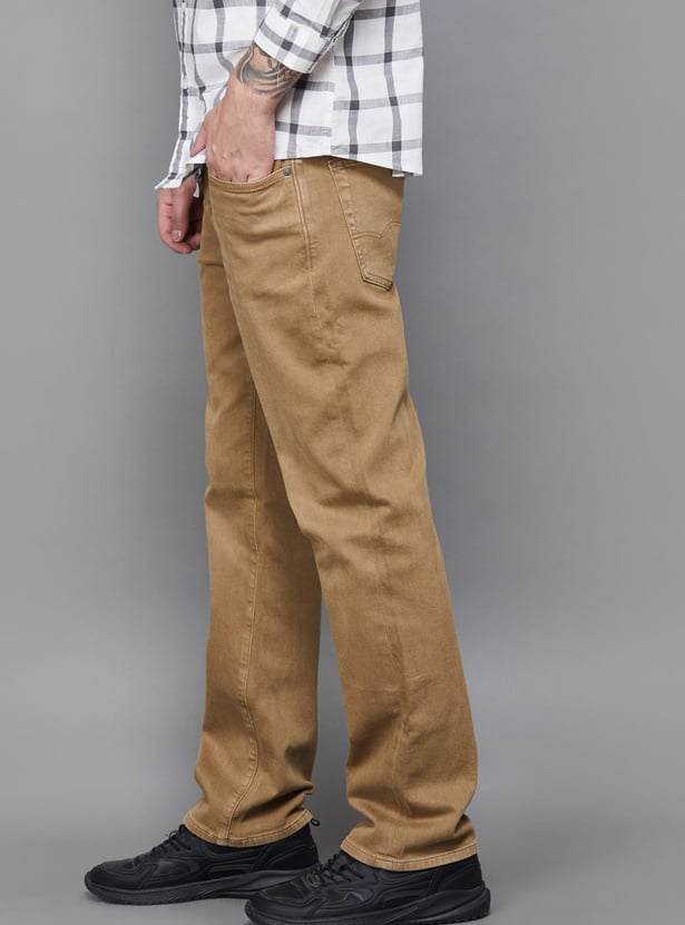 AMERICAN EAGLE Solid Regular Fit Jeans