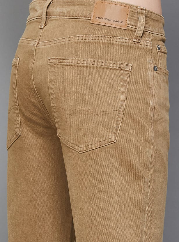 AMERICAN EAGLE Solid Regular Fit Jeans