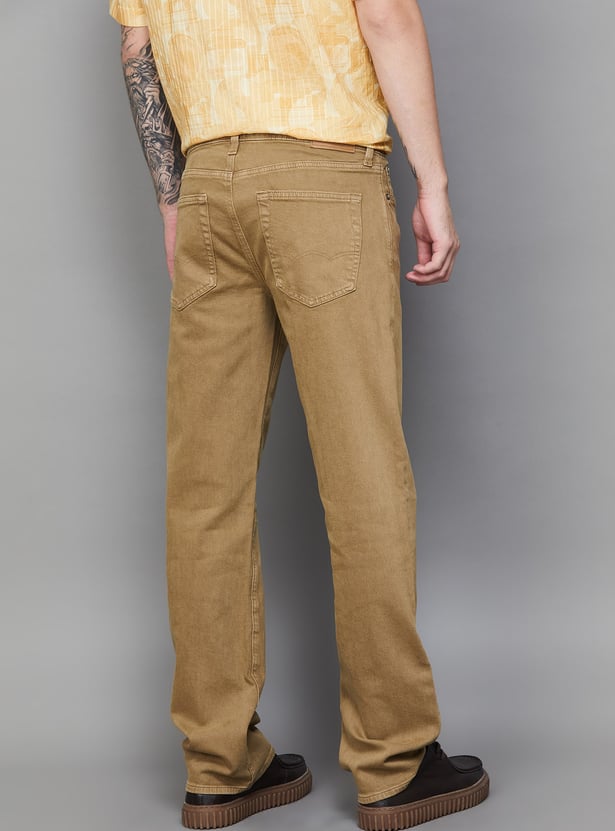 AMERICAN EAGLE Solid Regular Fit Jeans