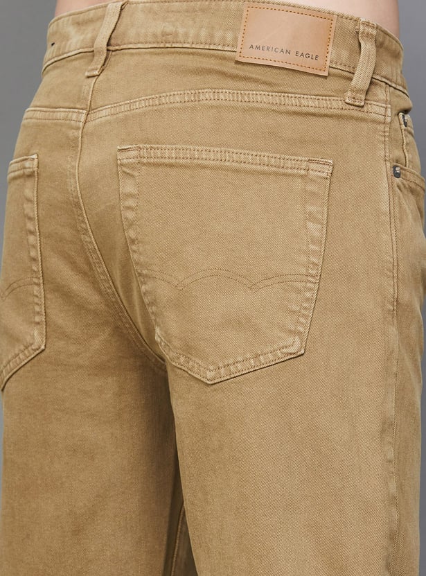 AMERICAN EAGLE Solid Regular Fit Jeans