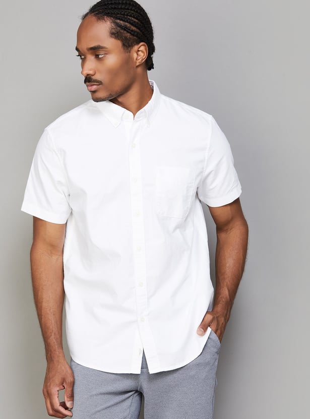 AMERICAN EAGLE Solid Regular Fit Shirt