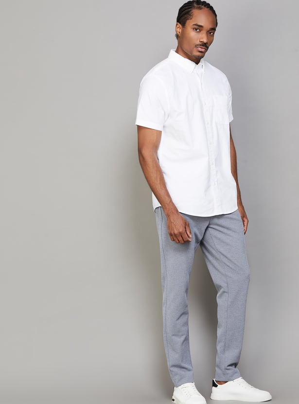 AMERICAN EAGLE Solid Regular Fit Shirt