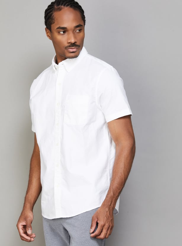 AMERICAN EAGLE Solid Regular Fit Shirt