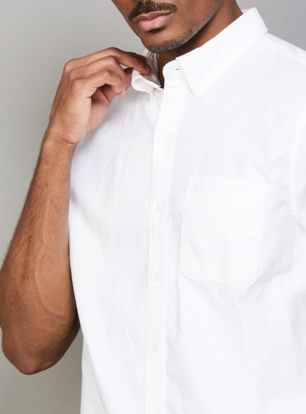 AMERICAN EAGLE Solid Regular Fit Shirt