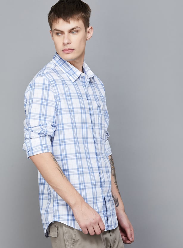 AMERICAN EAGLE Checked Regular Fit Shirt
