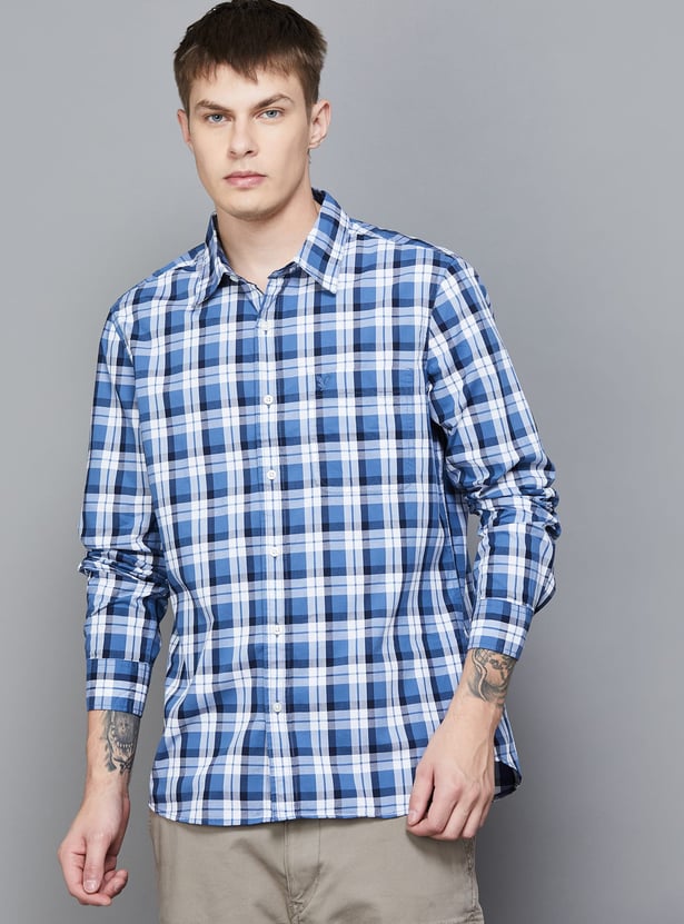 AMERICAN EAGLE Checked Slim Fit Shirt
