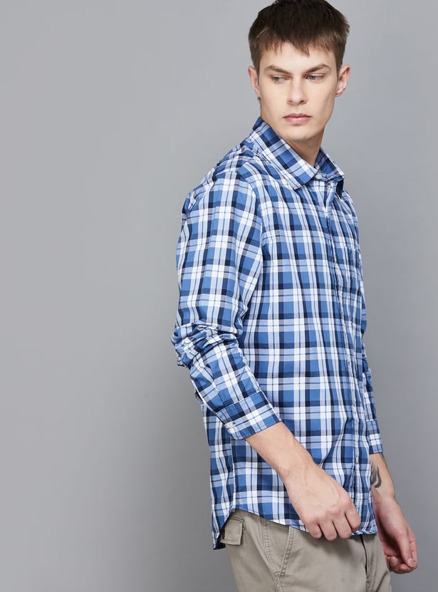 AMERICAN EAGLE Checked Slim Fit Shirt
