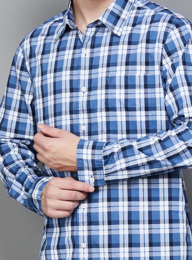 AMERICAN EAGLE Checked Slim Fit Shirt