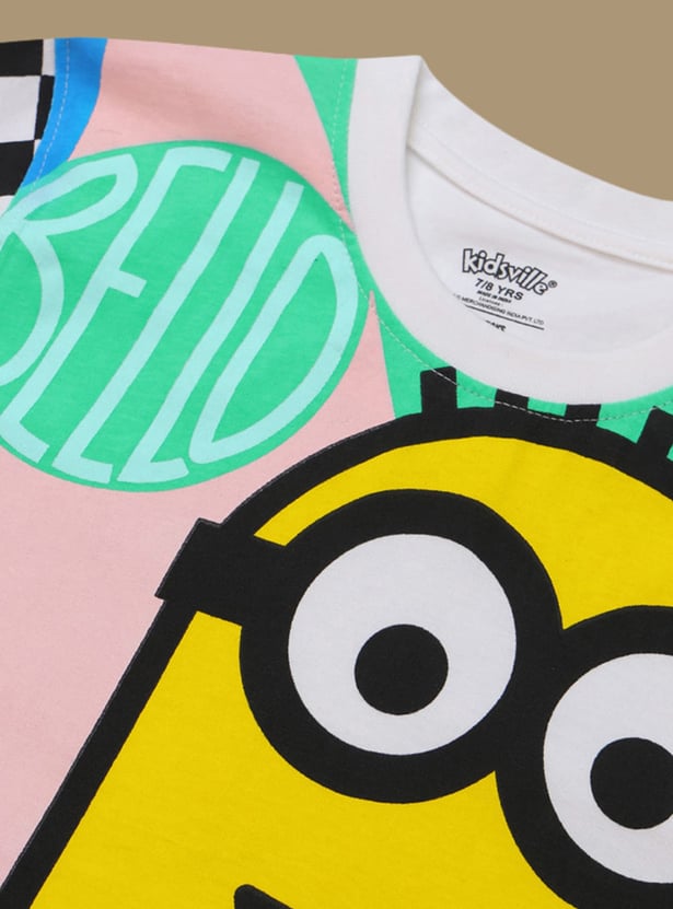 KIDSVILLE Boys Minions Print T-shirt