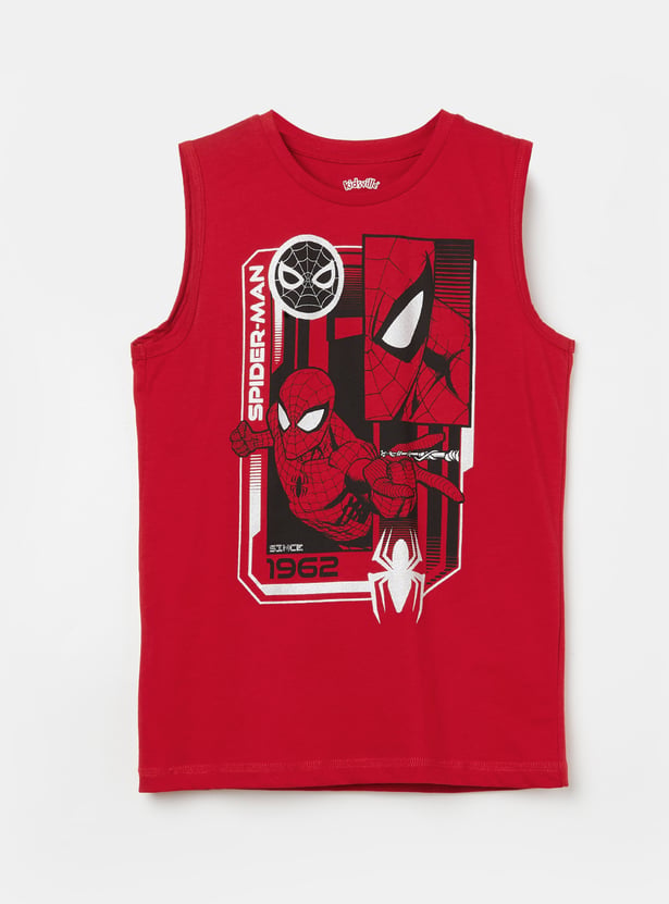 KIDSVILLE Boys Spider-Man Print Vest