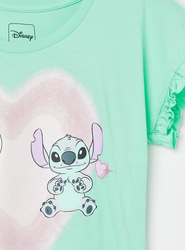 KIDSVILLE Girls Lilo & Stitch T-shirt