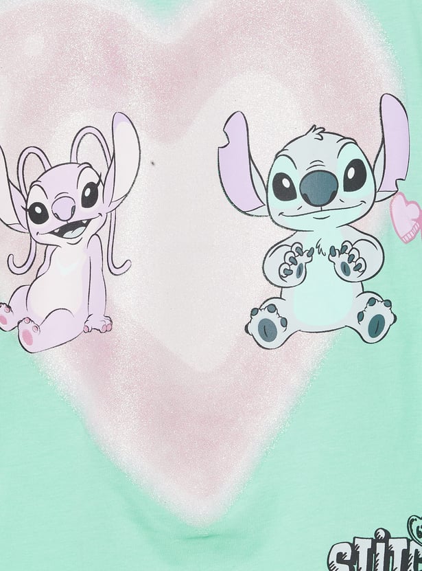 KIDSVILLE Girls Lilo & Stitch T-shirt