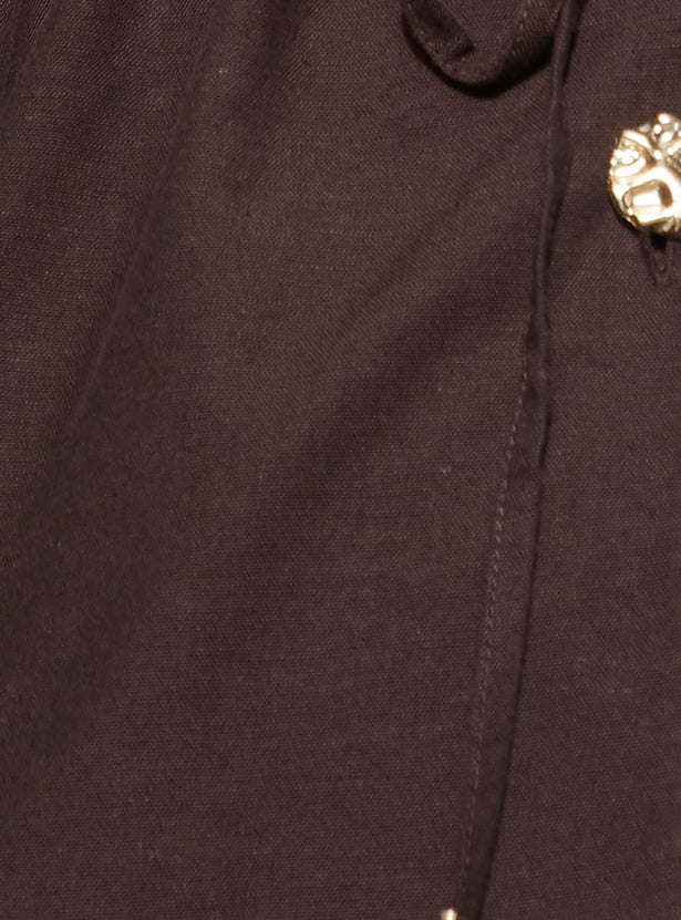 CODE Solid Lapel Collar Jacket