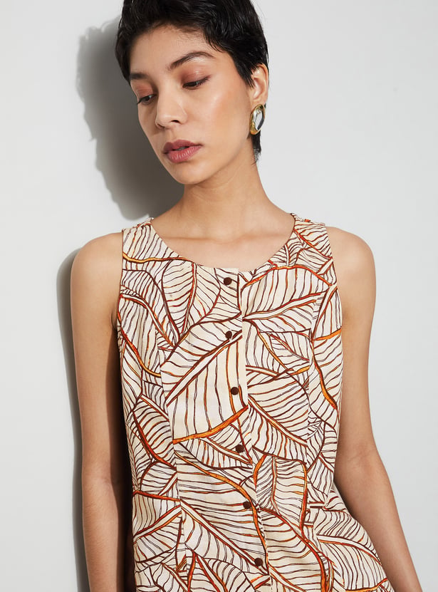 CODE Botanical Print Top