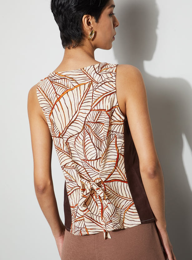 CODE Botanical Print Top
