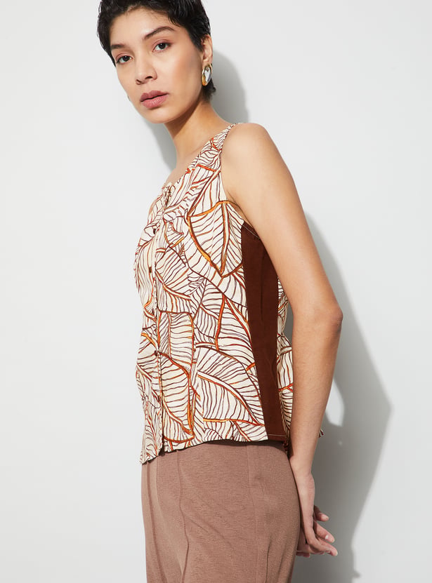 CODE Botanical Print Top