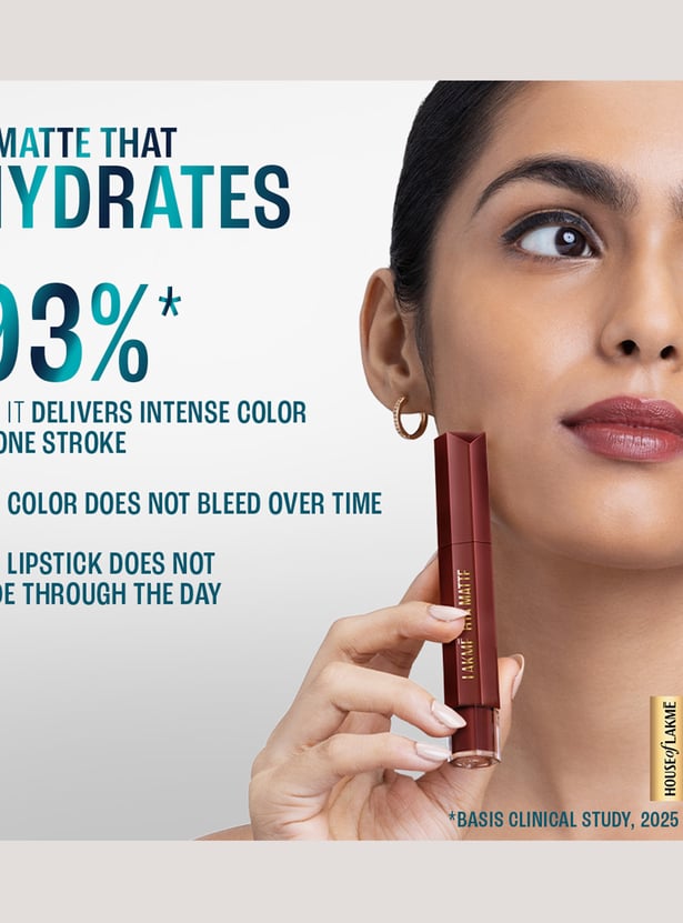 LAKME 9to5 Hya Matte Liquid Lipstick - Pro Pink - 5.3ml